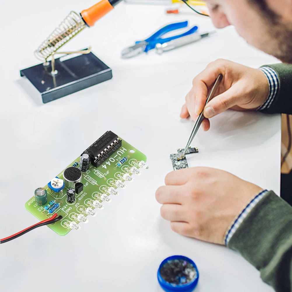 Color Light DIY Electronic Kit CD4017 Water Flowing LED Light Suite Fun Electronic Production Teaching Training Module