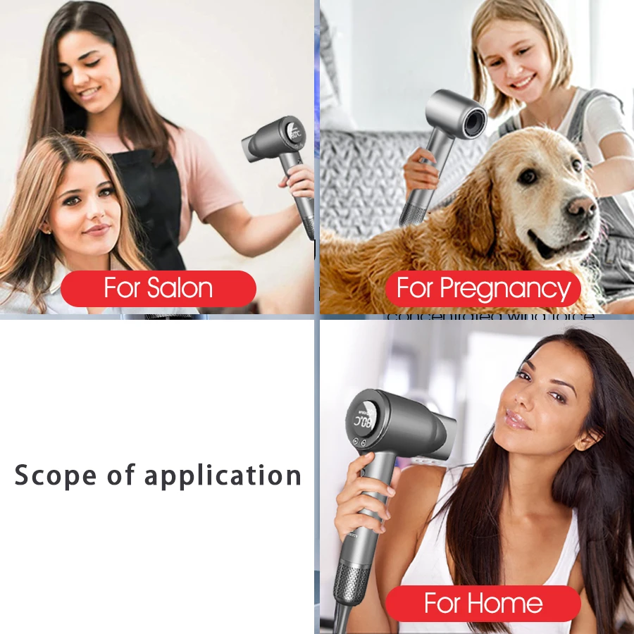 Hair dryer high-speed negative ion