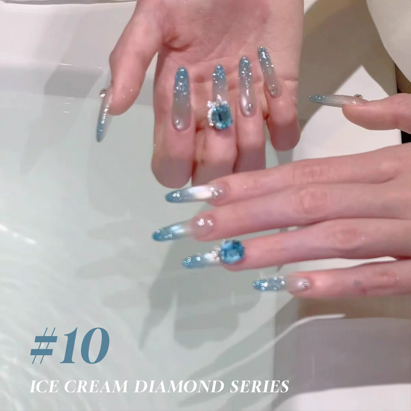 12ML 1-10 Stück 2025 Neuer Blauer Nagellack Super Flash Honey Water Light Broken Ice Transparenter Strobe Diamant-Gel-Nagellack – Detail 29