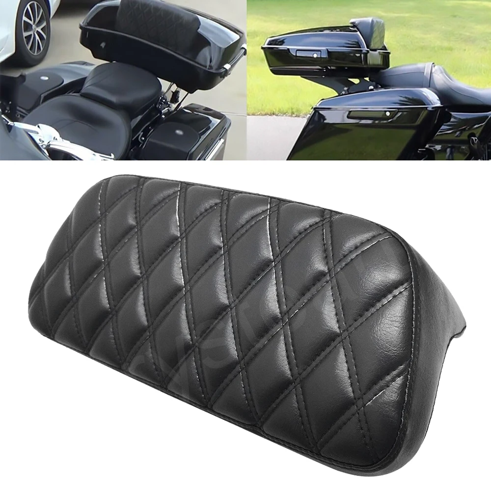 

Motorcycle Rear Passenger Tour Pack Backrest Cushion Pad For Harley Touring Road King Street Glide Road Glide Tri Glide 14-2022