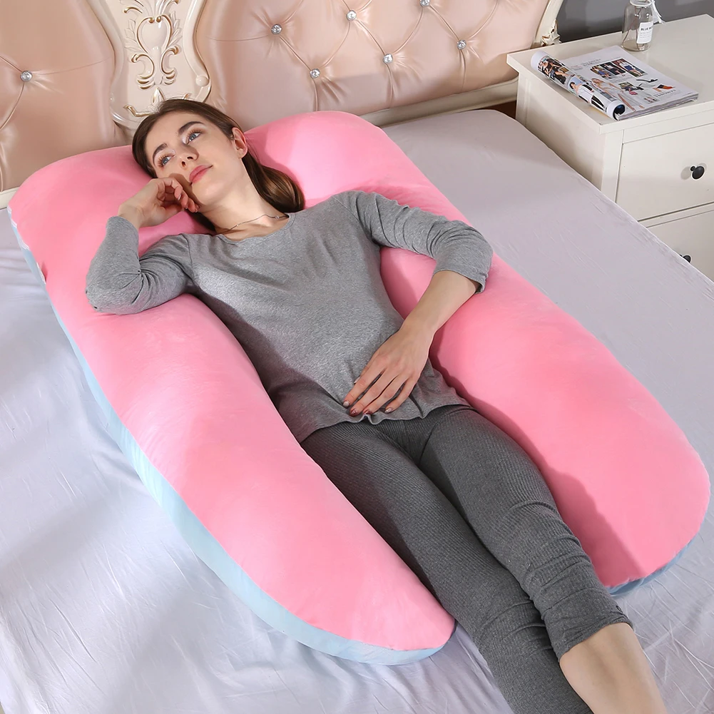 Multifunction U-type Pillow Convenient Practical User-friendly Design Side Sleeping Cushion Napping Pad for Pregnant Women