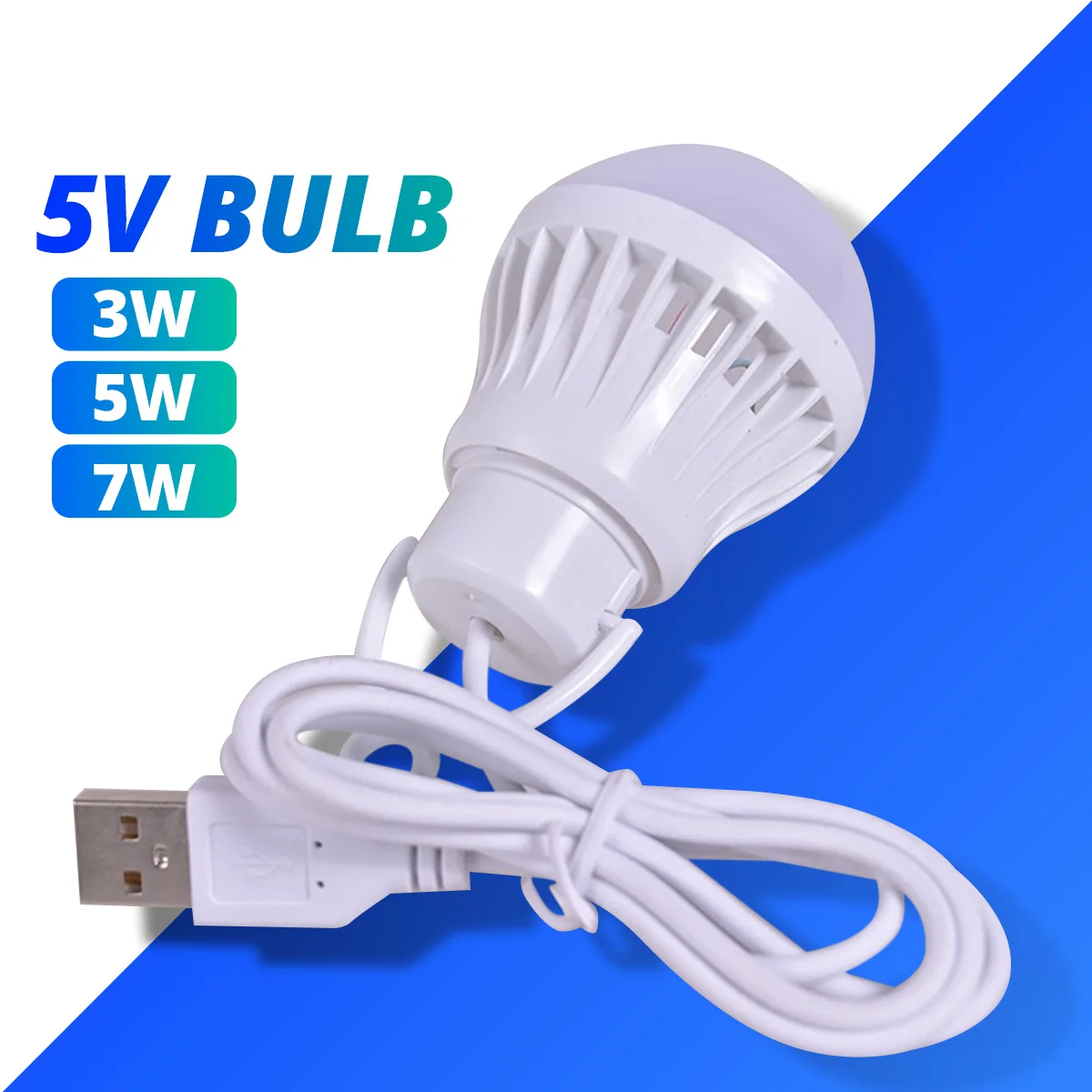 Lâmpada Led Usb Portátil para Leitura 3w 5w 7w Book Lights Outdoor Camping Indoor Energy Saving Lâmpada de Emergência