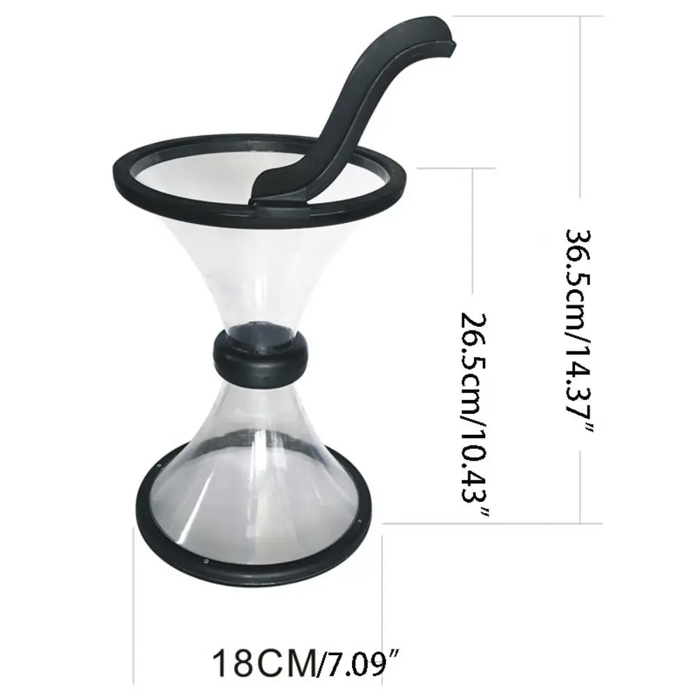 Large Capacity Funnel Shape Piggy Bank Moisture-proof Removable Rotating Cyclone Savings Bank Anti Fall Children's Storage Jar