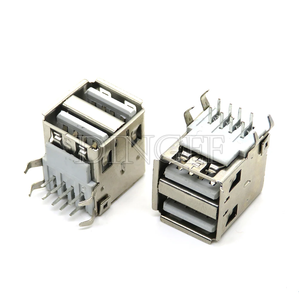 5-Pack USB Type A Female Solder Jack Connectors