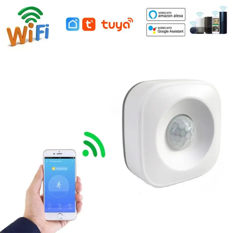 Tuya WiFi Smart Door Sand Window Sensor Alarm Door Open / Closed Detectors Smart Home With Alexa Google Home Security Protection emergency pendant alarm