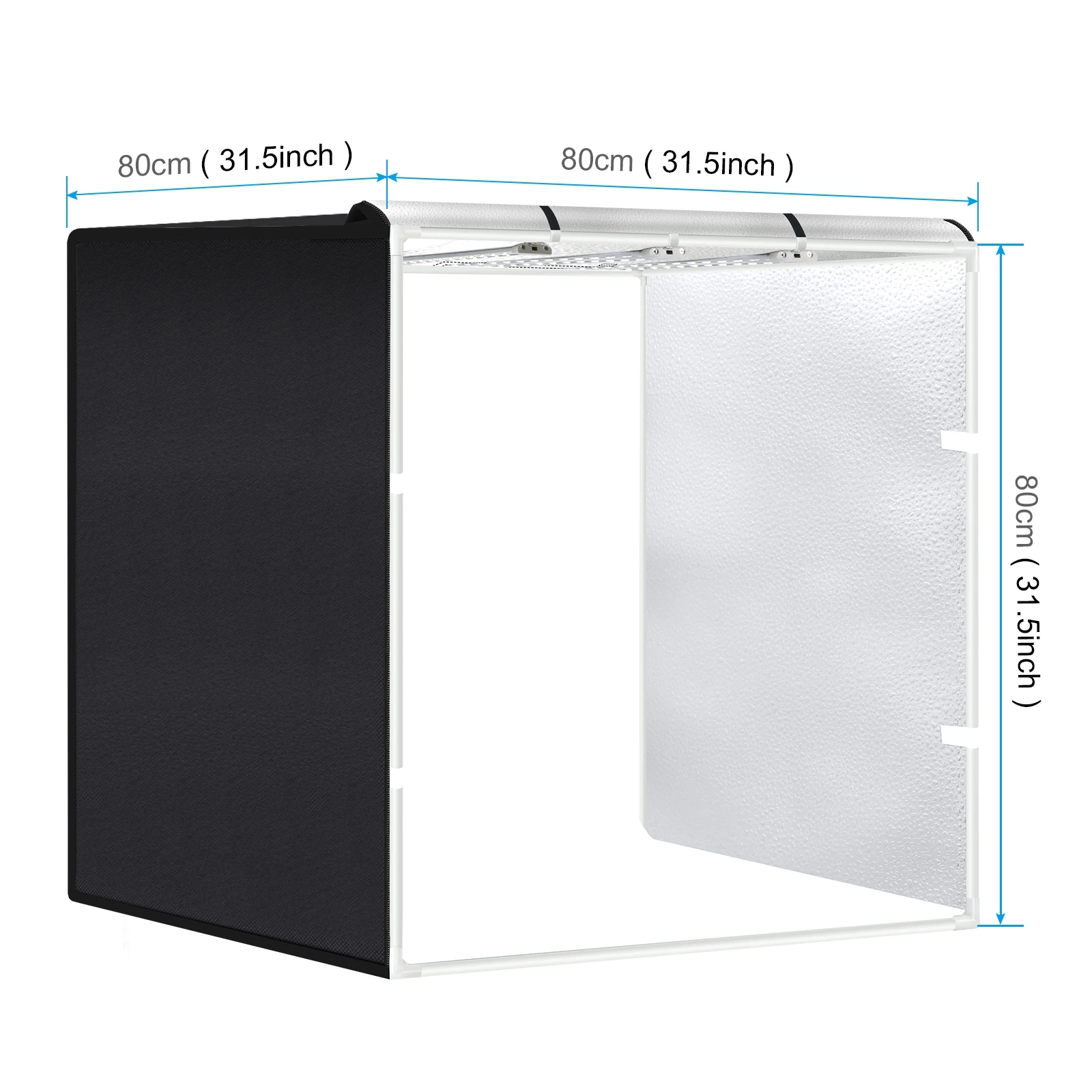 80cm Folding Portable 90W 14000LM High CRI White Light Photo Lighting Studio Shooting Tent Box Kit with 3 Colors Backdrops photo studio box led photo lighting photo studio light tent