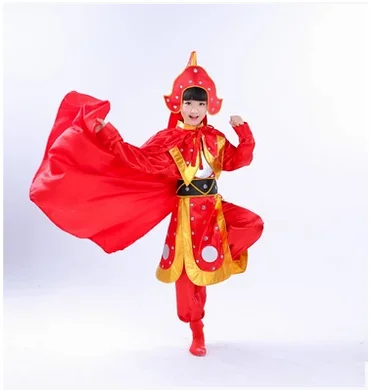 Chinese Ancient Soldier Costume Boy Girl Performance Costume Ancient Armor Opera Children Performance