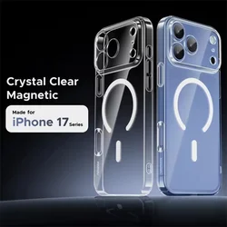Sleek Transparent Phone Case with MagSafe Compatibility and Magnetic Charging Feature - iPhone 12 Mini (Transparent)