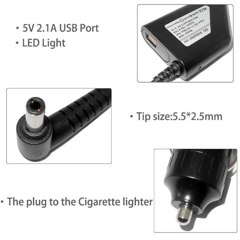 portátil, 19V, 4.74A, 90W, ajuste para Lenovo,
