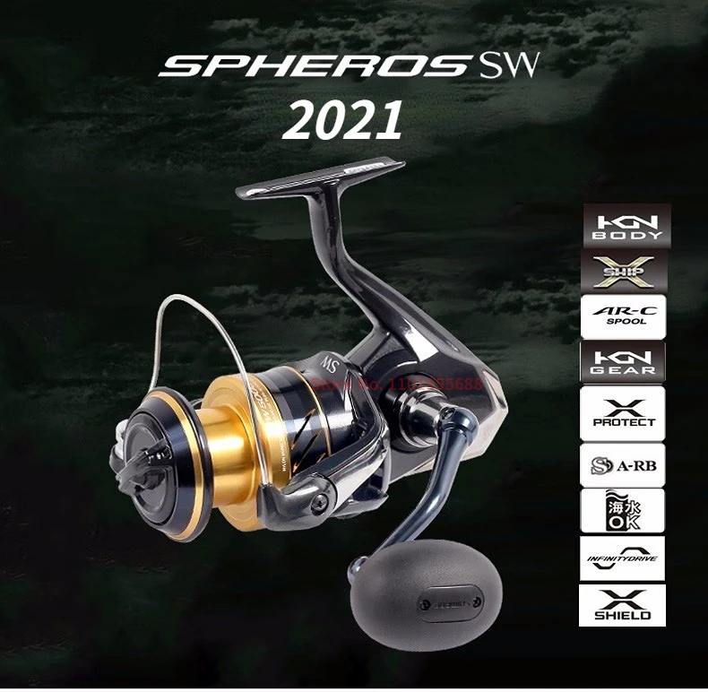 

Original Shimano 2021 SPHEROS SW Spinning Fishing Reels 5000XG 6000PG 8000HG 10000PG 14000XG 18000HG 20000PG Saltwater Wheel