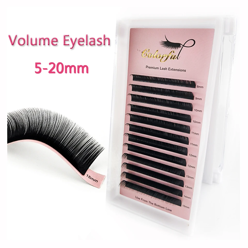 

Colorful 5-20mm Individual Eyelashes For Extension Long Volume Lash Faux Mink Lower/Bottom Lash Professional Makeup False Cilios