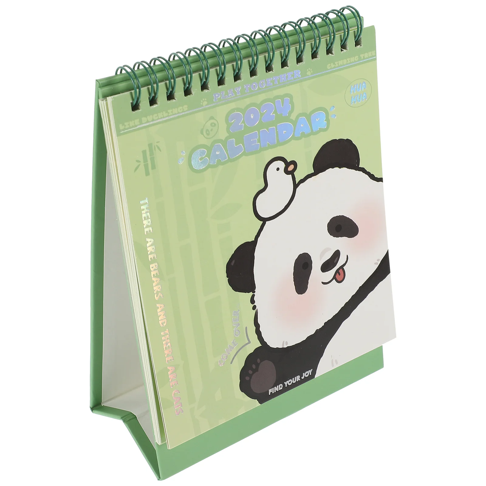 

Noting Chinese Hanging Calendar Panda Pattern Tents Household Tents Office Tents Desk Calendar