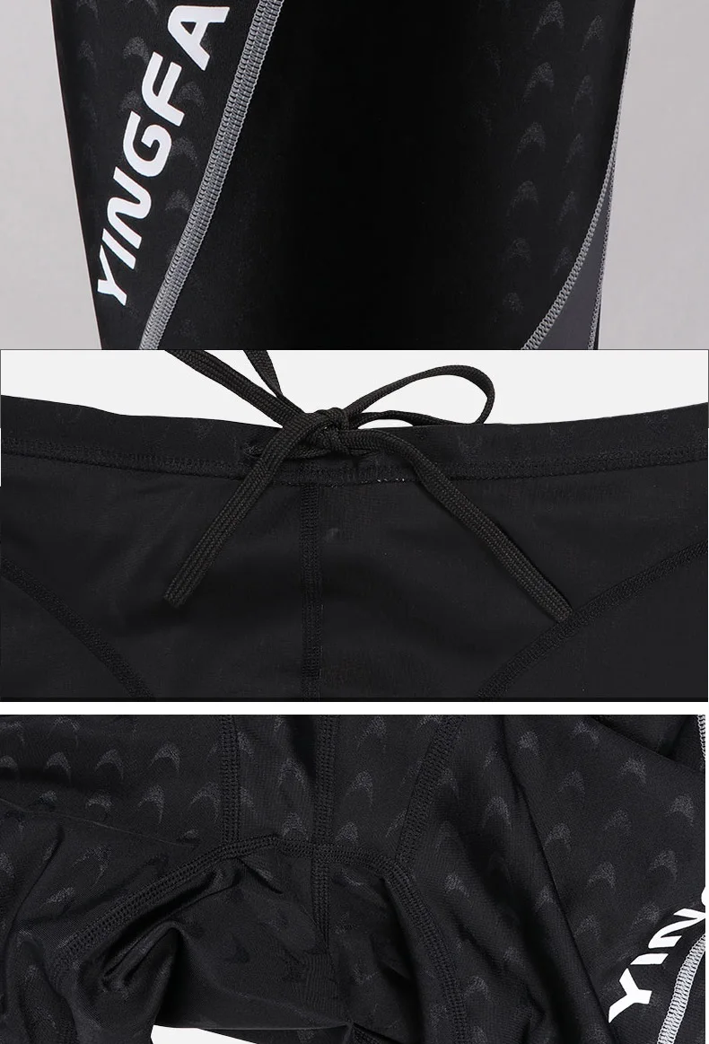 Yingfa Long Swim Jammers Sharkskin Swimwear Mens Competitive Swimsuit Racing Swimsuits