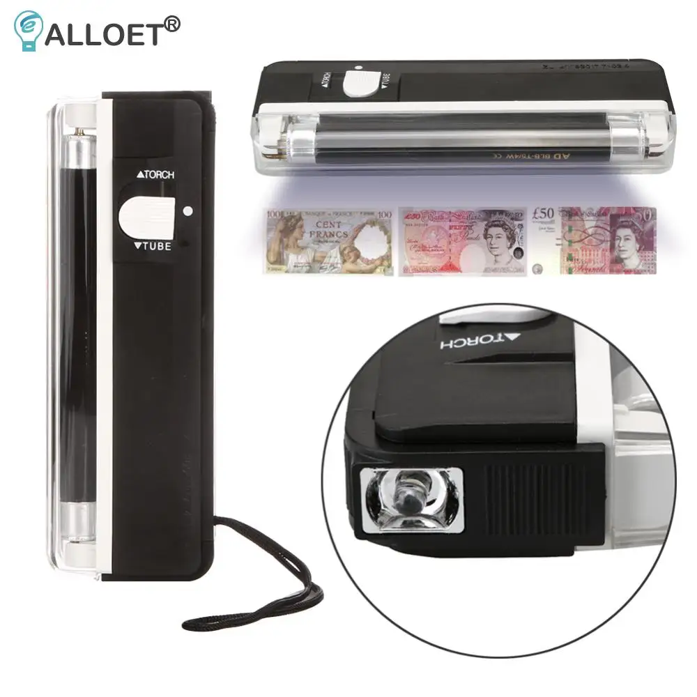UV Flashlight Handheld Ultra Violet LED Flashlight Inspection UV Lamp For Checking Banknotes Paper Quality On Security Documents