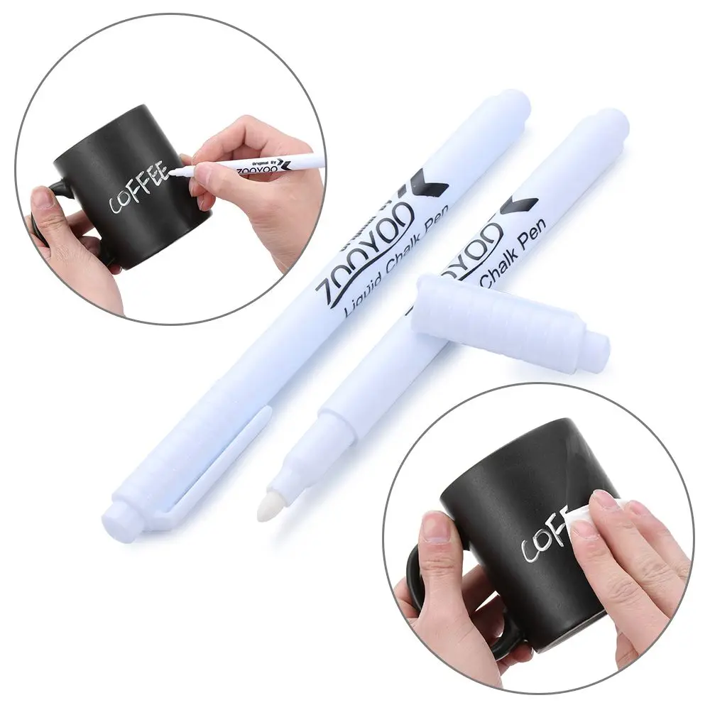 

1/5/10 pcs Writing Windows Glass Blackboard Marker White Liquid Chalk Chalkboard Pen