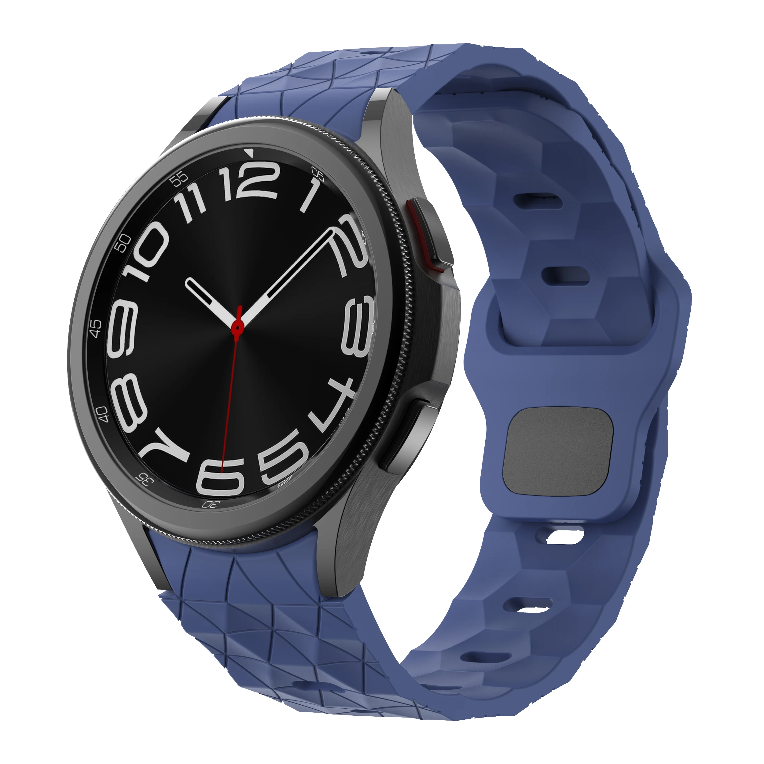 Football Pattern Soft Silicone Watch Strap Bracelet Band in Various Sizes
