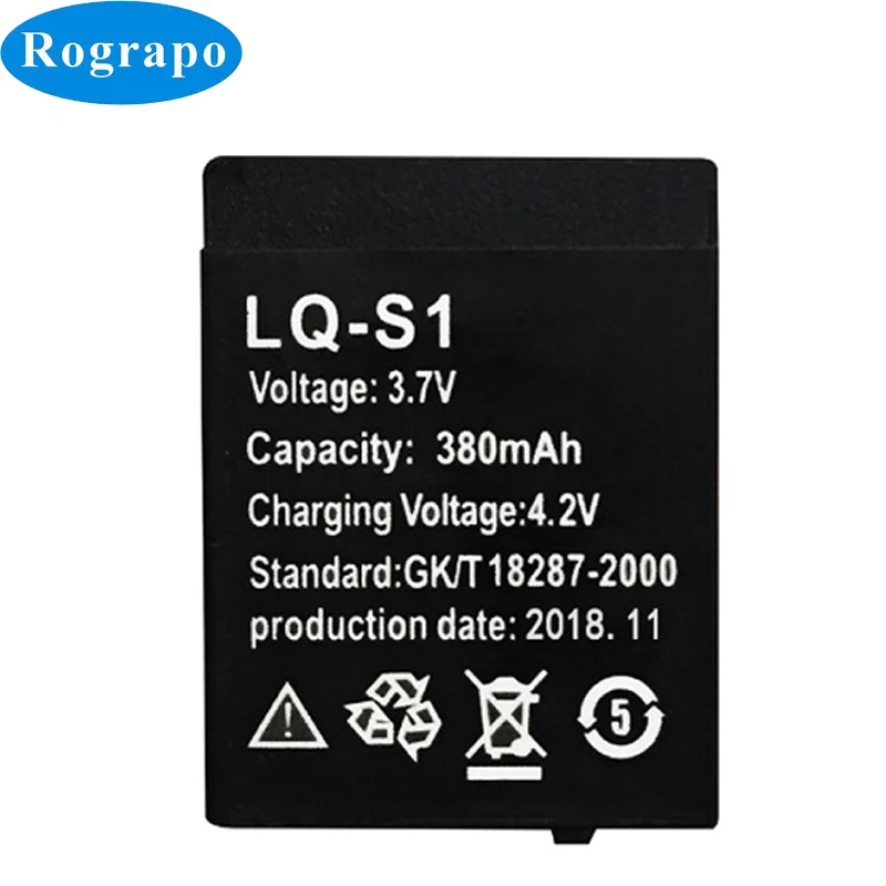 New 380mAh Replacement Smart Watch Battery For DZ09 QW09 W8 A1 V8 X6 HLX S1 GJD DJ 09 LQ S1 AB