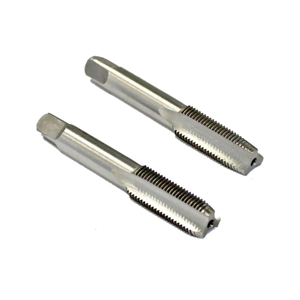 금속 가공 탭 M10 x 1mm 미터법 테이퍼 HSS 드릴 공구 기계 탭, 고경도, 스테인레스 스틸 및 철에 적합, 2개