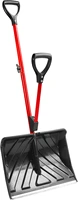 SHOVELUTION 18-in SJ-SHLV01-RED Snow Shovel, Red 1