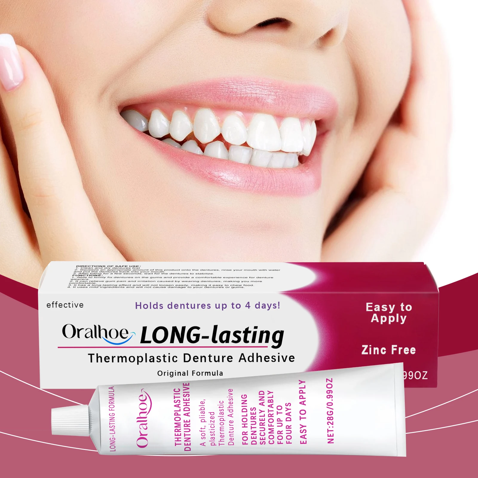 Thermoplastic Denture Adhesive Long-lasting Denture Fixing Adhesive Improve Comfort Denture Care Products Odontologia