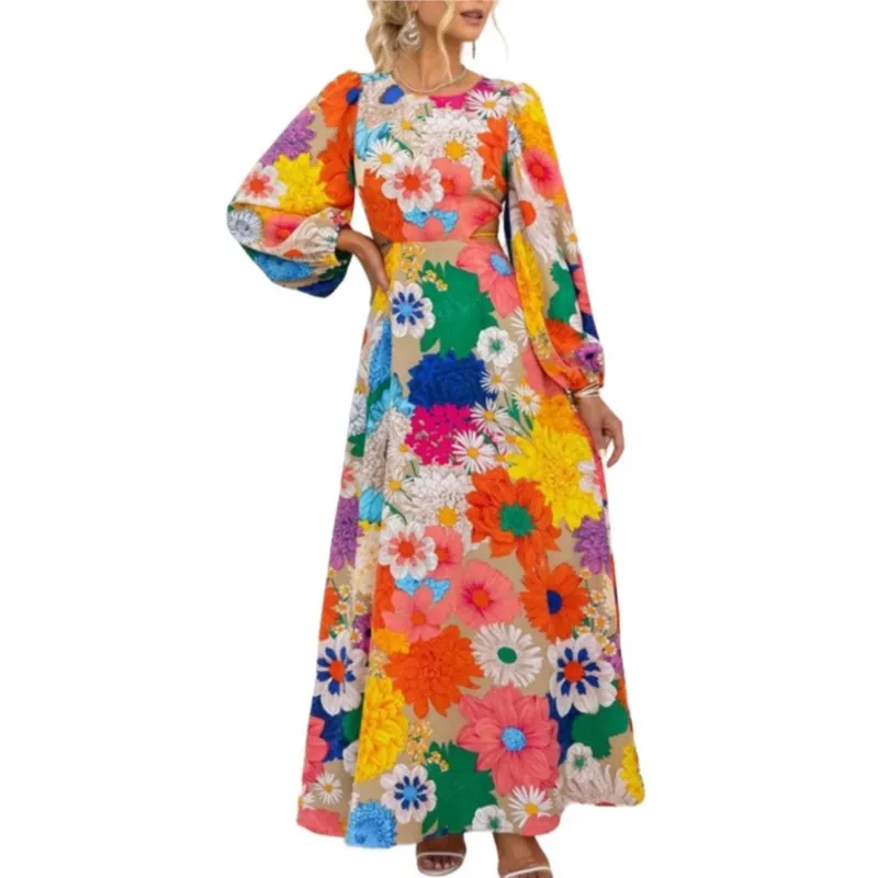 

Новинка 2023, летняя накидка, женский купальник, халаты с длинным рукавом, купальный костюм, пляжные праздничные Платья-макси с градиентным принтом, накидка