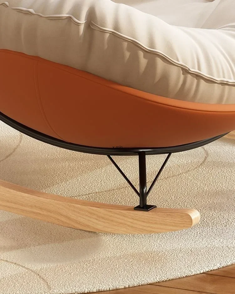 Lazy Couch Penguin Rocking Chair Adult Lounge Snail Balcony Home Indoor Leisure Rocking Chair Lounge Chair Rocking sofa daybed