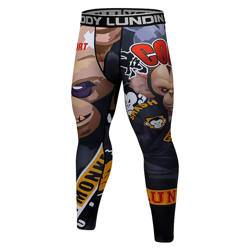 Gym Sport Leggings Compression Training Jogging Pants Men Quick Fry Crossfit Workout Trousers Running Sportswear Fitness Tights
