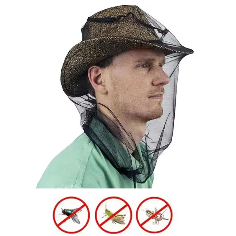 Outdoor Angeln Kappe Moskito Kopf Abdeckung Mesh Net Gesicht Schutz Garten Hut Biene Insekten-proof Hut für Reisen Wandern Camping kappe – Detail 3