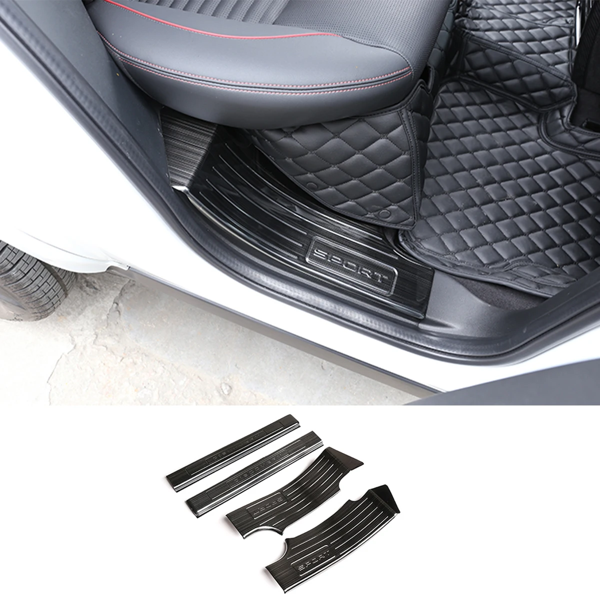 

Stainless Steel For Land Rover Discovery Sport 2020 Car Door Sill Strip Scuff Plates Protector Cover Trim Car Accessory 6 Style