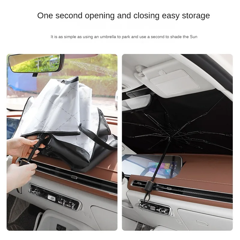Car Sunshade Umbrella Creative Cartoon Summer Front Windshield Cover Camellia Sun Protection For Front Window Curtain Sun Shades Car Sunshade Windshield Sunshade Windshield Sun Shade