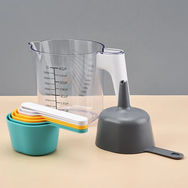 9pcs/set Measuring Spoon Stackable Baking Measuring Cup Scaled