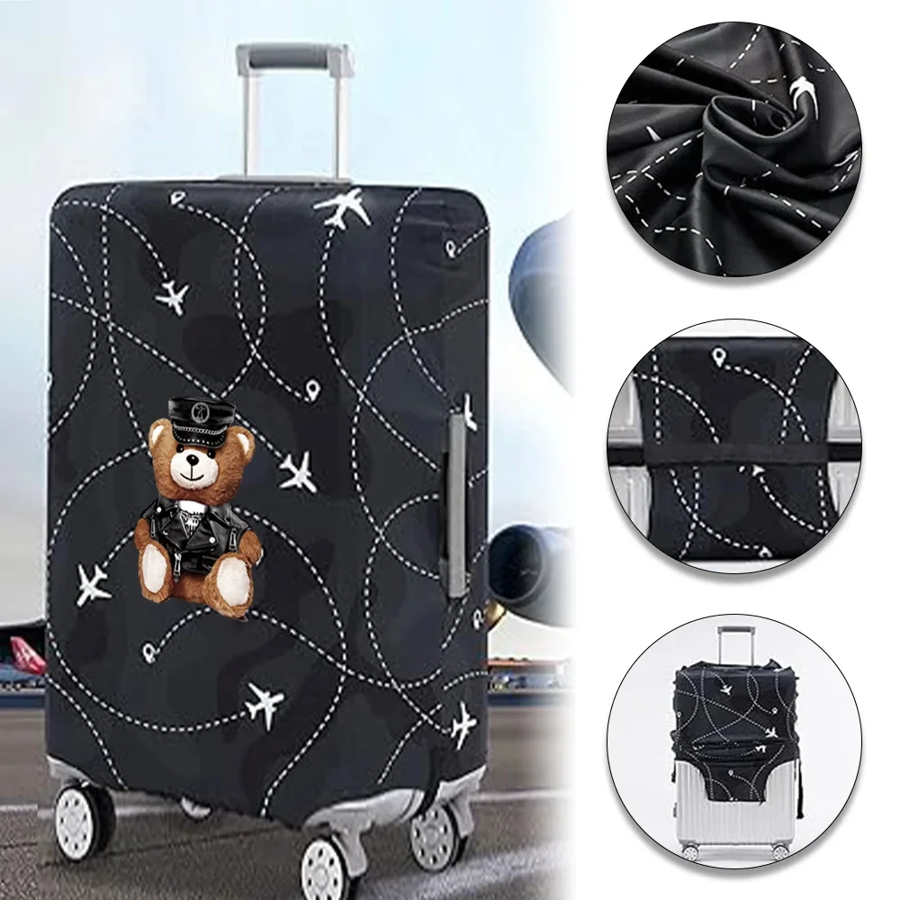 Luggage Covers 18-32inch Protector Travel Luggage Suitcase Protective Cover Stretch Dust Covers Print Cute Bear Series