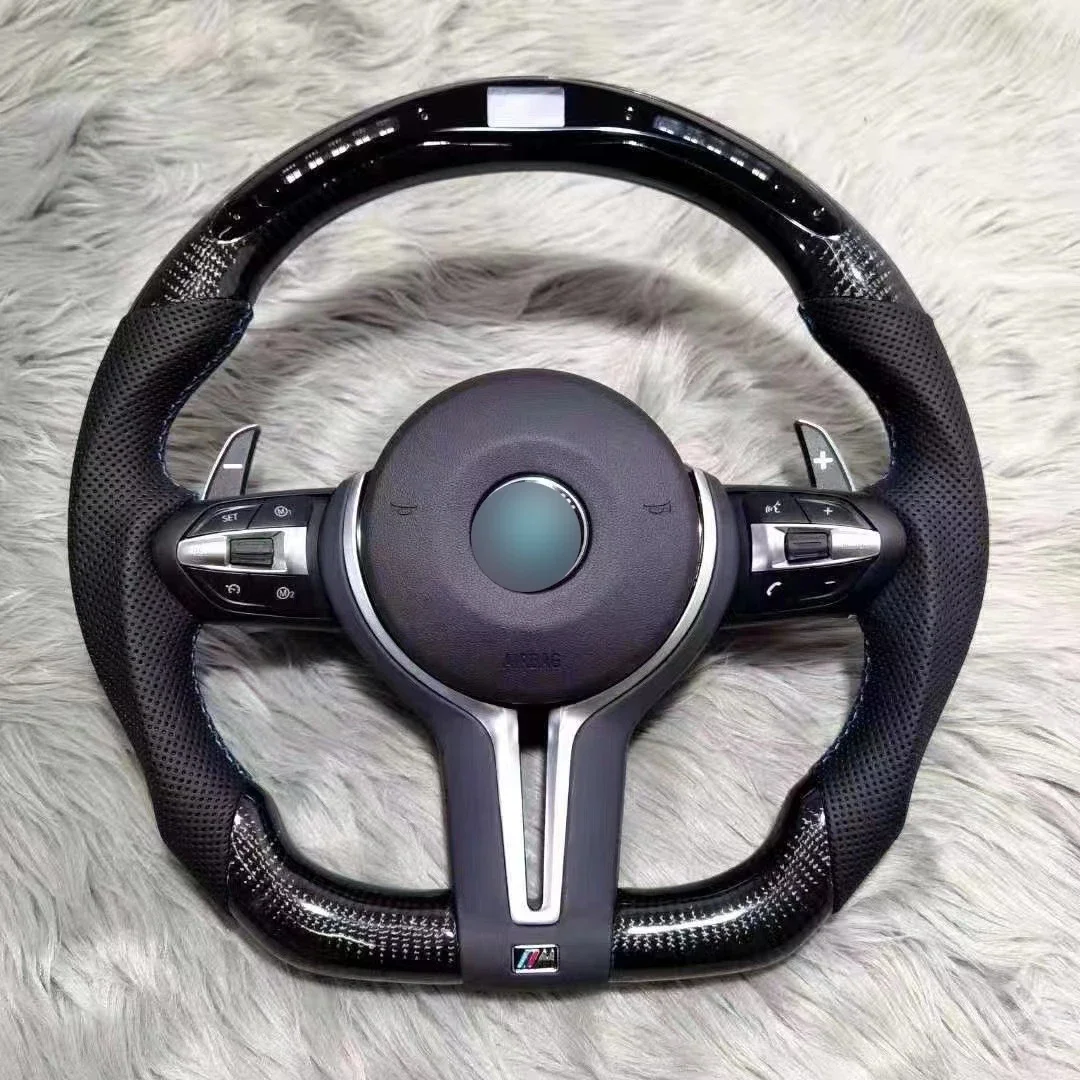 

Wholesale High Quality Carbon Fiber Steering Wheel for BMW 1- 4 Series X1 - X4 M2 M3 M4 F20 F30 F80 F87 2010 2011 2012 20 New