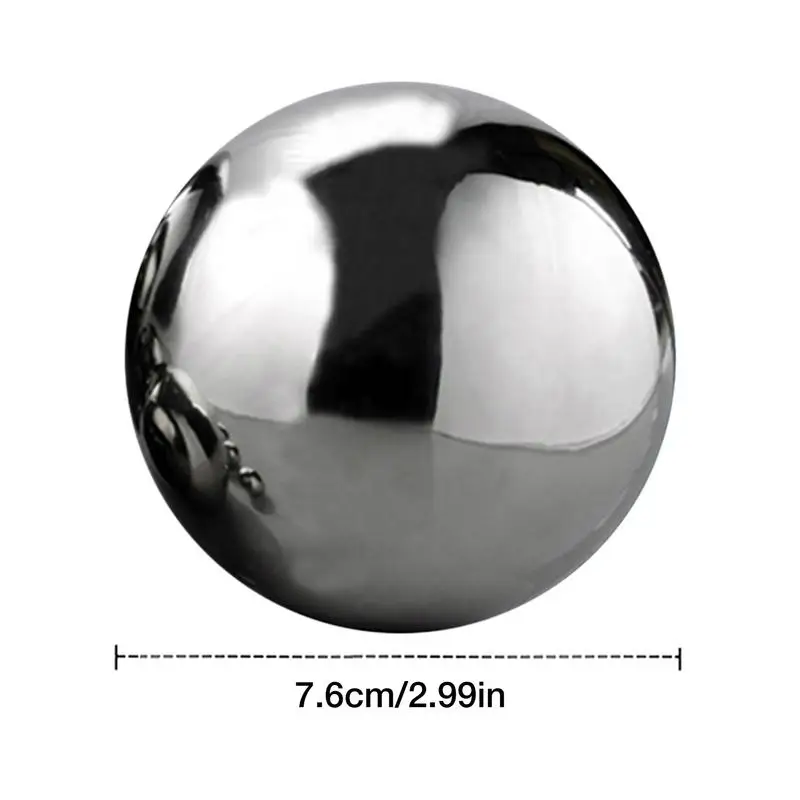 Gazing Globe Mirror Ball Stainless Steel Hollow Ball Mirror Globe Floating Decorative