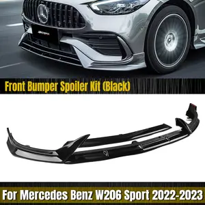 Auto Frontlippe Frontspoiler für Benz C Class W206 C200 C300 Sport 2D 4D  2019 2020, Auto Front Stoßstangen Lippen Spoiler Bodykit, Auto Frontspoiler  Frontstoßstange Lippe Splitter : : Auto & Motorrad