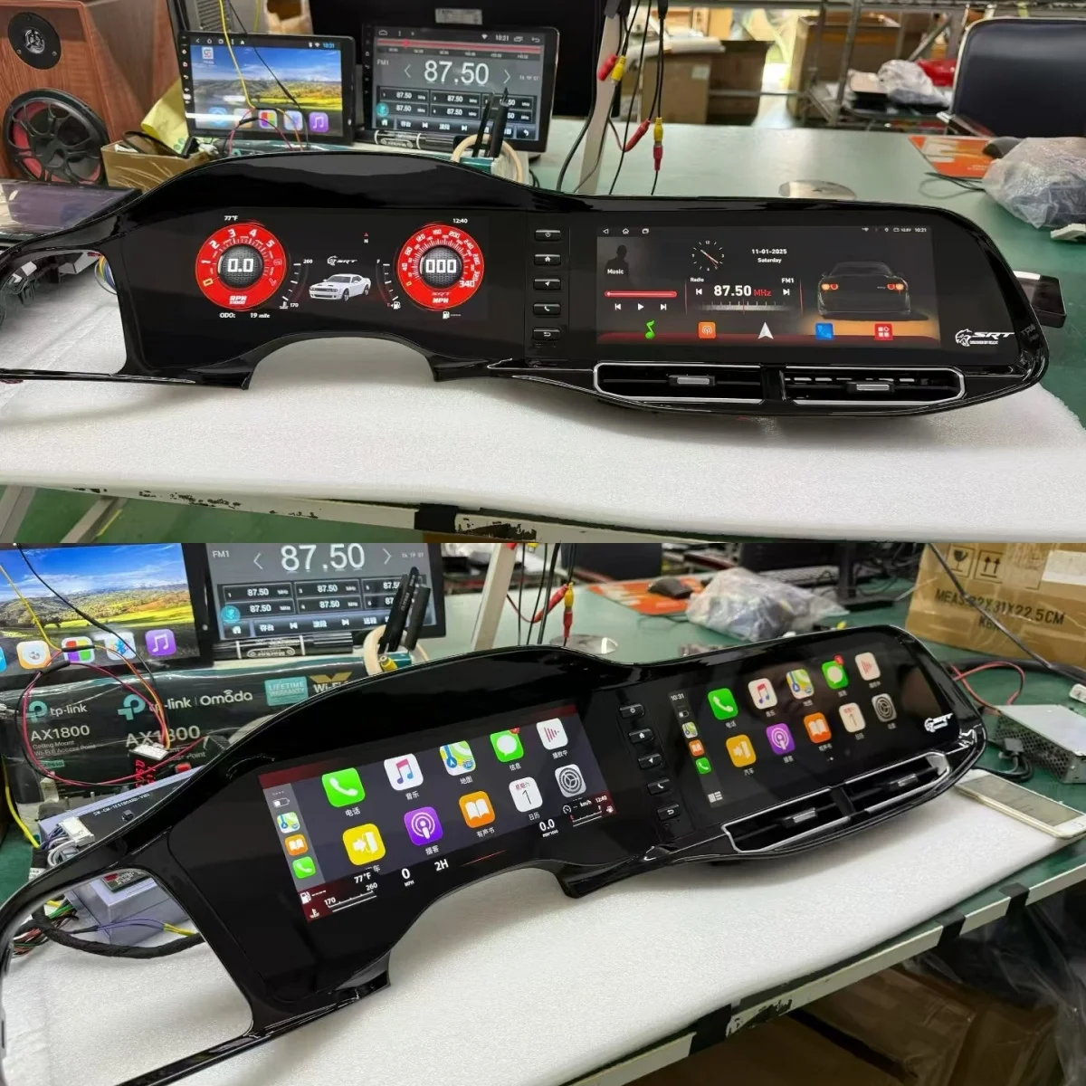Srt Performance Screen 24.6inch Screen For Dodge Challenger SRT Hellcat 2010-2024 Car Stereo ...