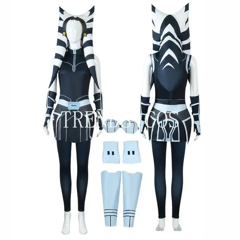 Il Mandalorian Ahsoka Cosplay Costume Clone Wars Ahsoka Tano Tuta Cappello Supereroi Abiti Per Halloween Comic Con