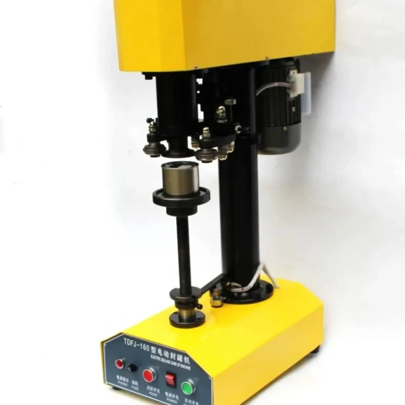

Popular low price semi automatic metal can sealing machine for food beverage