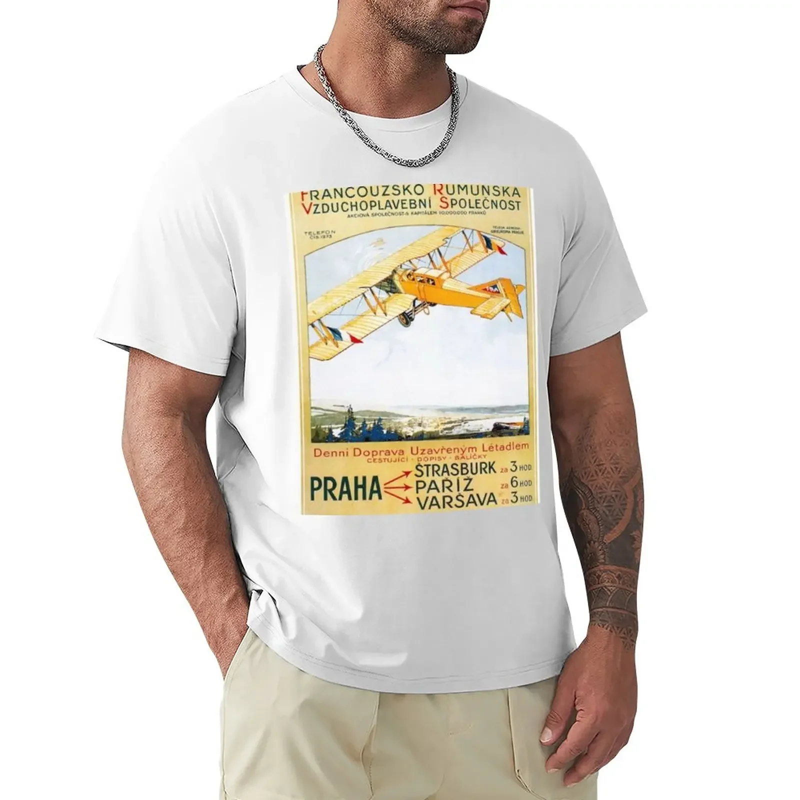 Ww1 Era French Air Force Poster T-Shirt T-Shirt Corta Magliette Personalizzate Progetta Le Tue Magliette Da Uomo