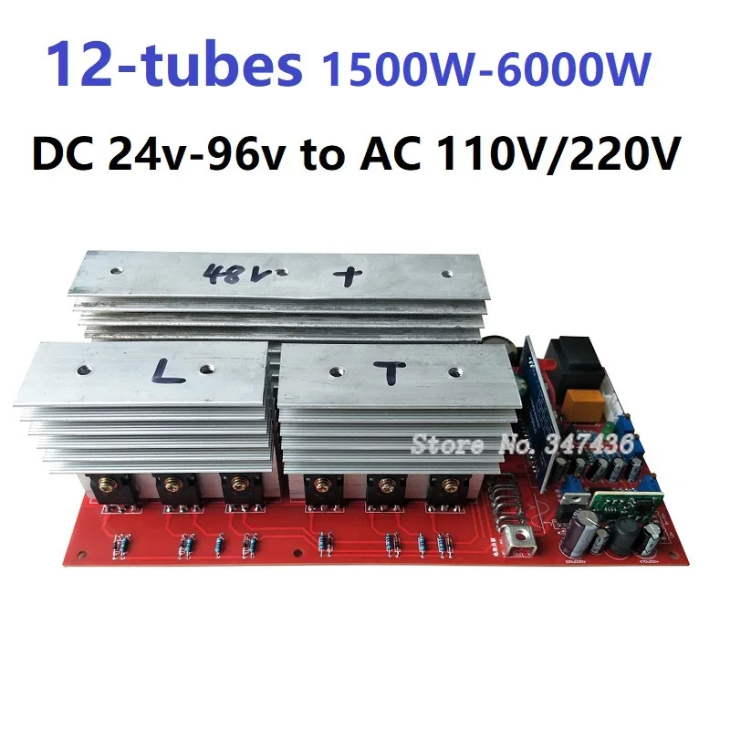 12V 24V 36V 48V 60V 72V Cc A Ca 220V 110V 1500W 3000W 6000W Ad Alta Potenza Pura Sinusoidale Inverter Scheda Madre Circuito Stampato