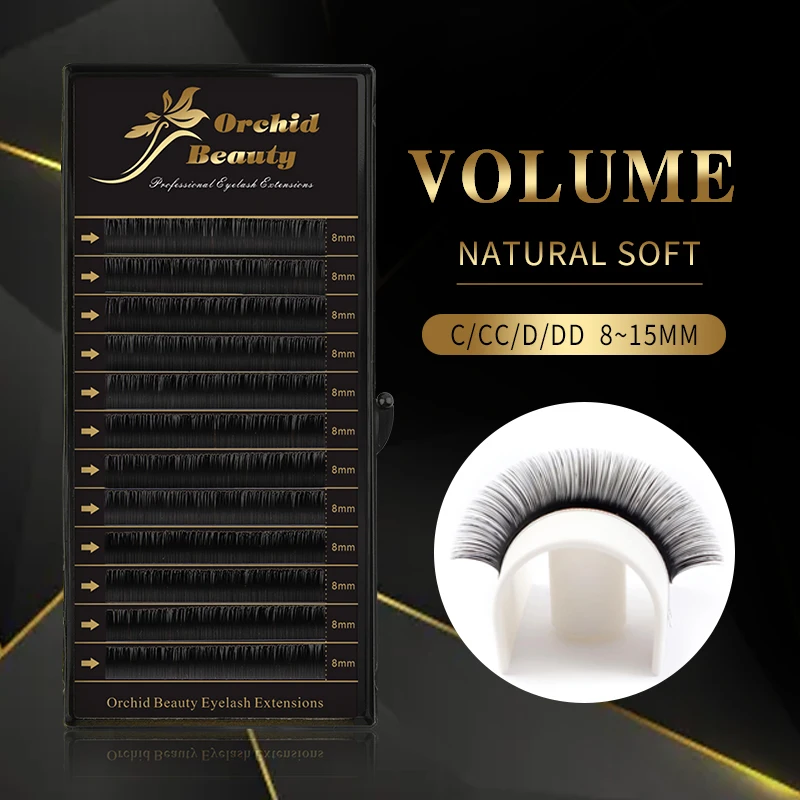 

Orchid Beauty Mix Eyelashes Extension Individual Eyelash 12 Rows Russian Volume Natural Mink Lashes Makeup Cilios