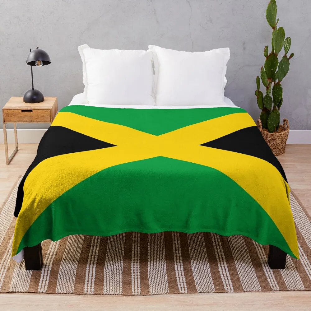 

Flag of Jamaica - Jamaican flag Throw Blanket Soft For Baby Blankets