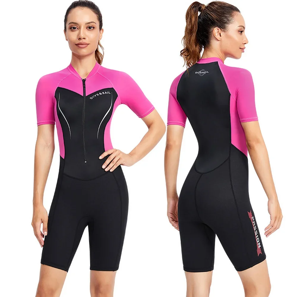 1.5MM Thicken Wetsuit Mens Women Neoprene One Piece Short Quick Dry Surfing Suit Beach Swimming Scuba Diving Suit Swimwear