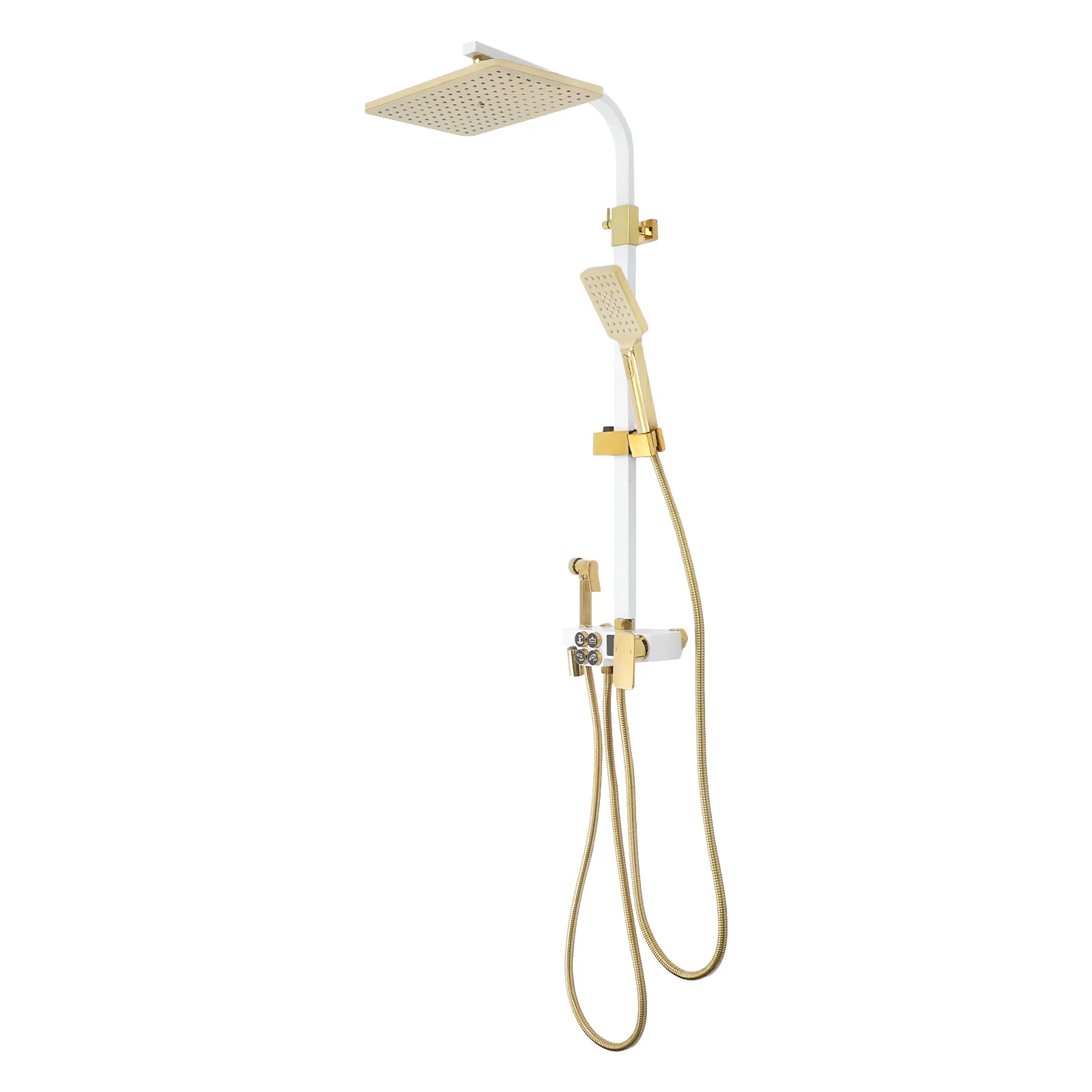 Badezimmer-Duschset Multifunktionales Wandmontiertes Duschset mit Handbrause und Kopfbrause – Detail 6