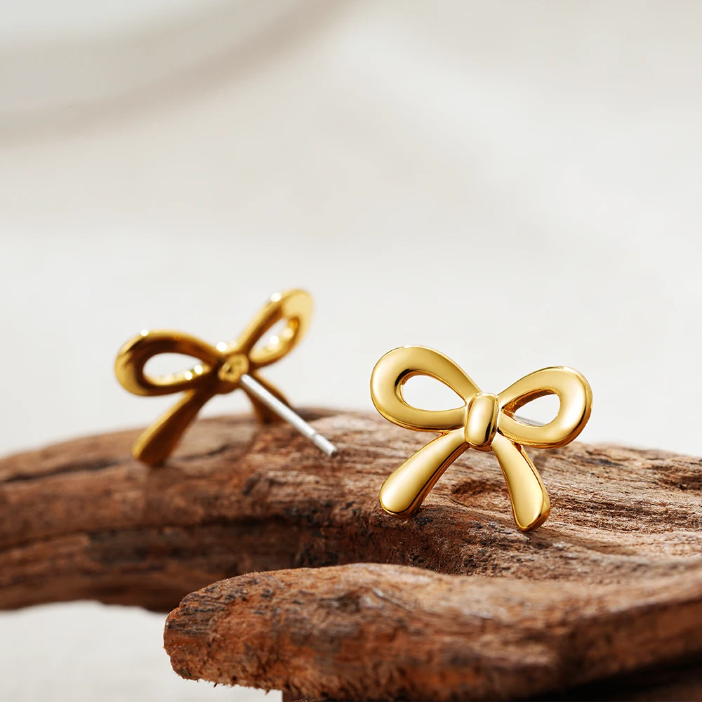3pair/set Small Tiny Bow Earrings for Women Stackable Cartilage Multiple Piercing Ribbon Metal Stud Earring Fashion Jewelry 3 3pair/set Small Tiny Bow Earrings for Women Stackable Cartilage Multiple Piercing Ribbon Metal Stud Earring Fashion Jewelry - Image 3