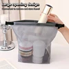 Portable Large Capacity Shopping Bag Snap Toiletry Bag Transparent Waterproof Tote Bag Cosmetic Storage Bag Handbag 3