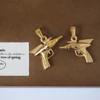 MODAGIRL 18K Gold Plated Titanium Steel Ice Cream Sun Plane Starfish Heart Cross Wing Charms Pendants Necklace Jewelry Wholesale 3