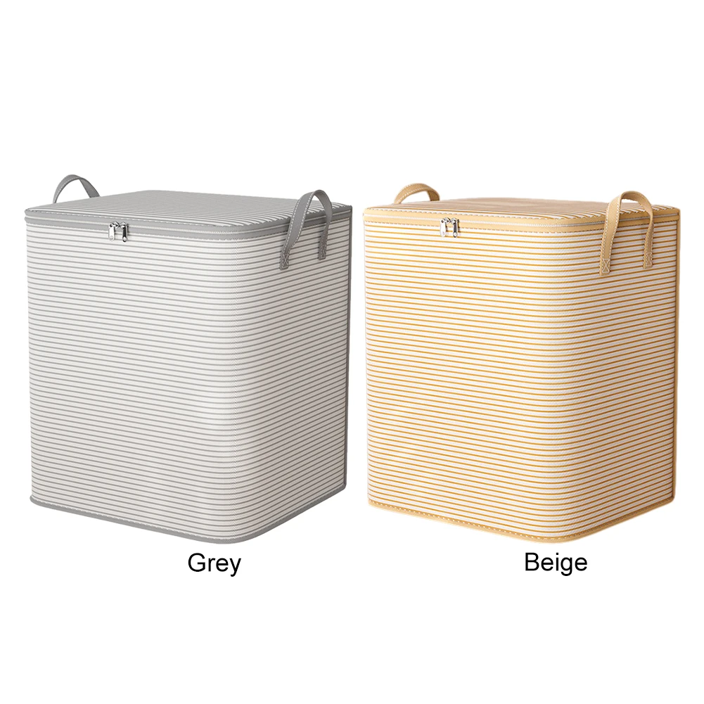Large Capacity Household Quilt Storage Box Foldable Pouch Storage Bag Organizer with Zipper Wardrobe Clothing Moving Luggage Bag 4