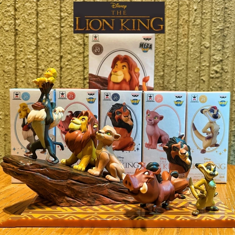 

Genuine spot Disney Lion King Simba Pemba Tin Man toy hand decoration model 6 big set (including glory stone + base) gift collec