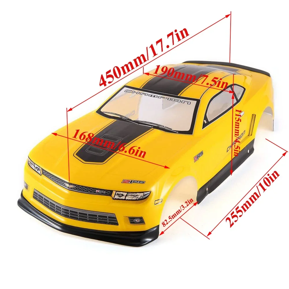 NEEBRC 1/10 RC Auto Shell Gemalt Körper 190/195mm Breite für 1:10 RC Racing Drift Autos Modell HSP Yokomo Hpi ZD TAMIYA Spielzeug DIY Teile – Detail 8
